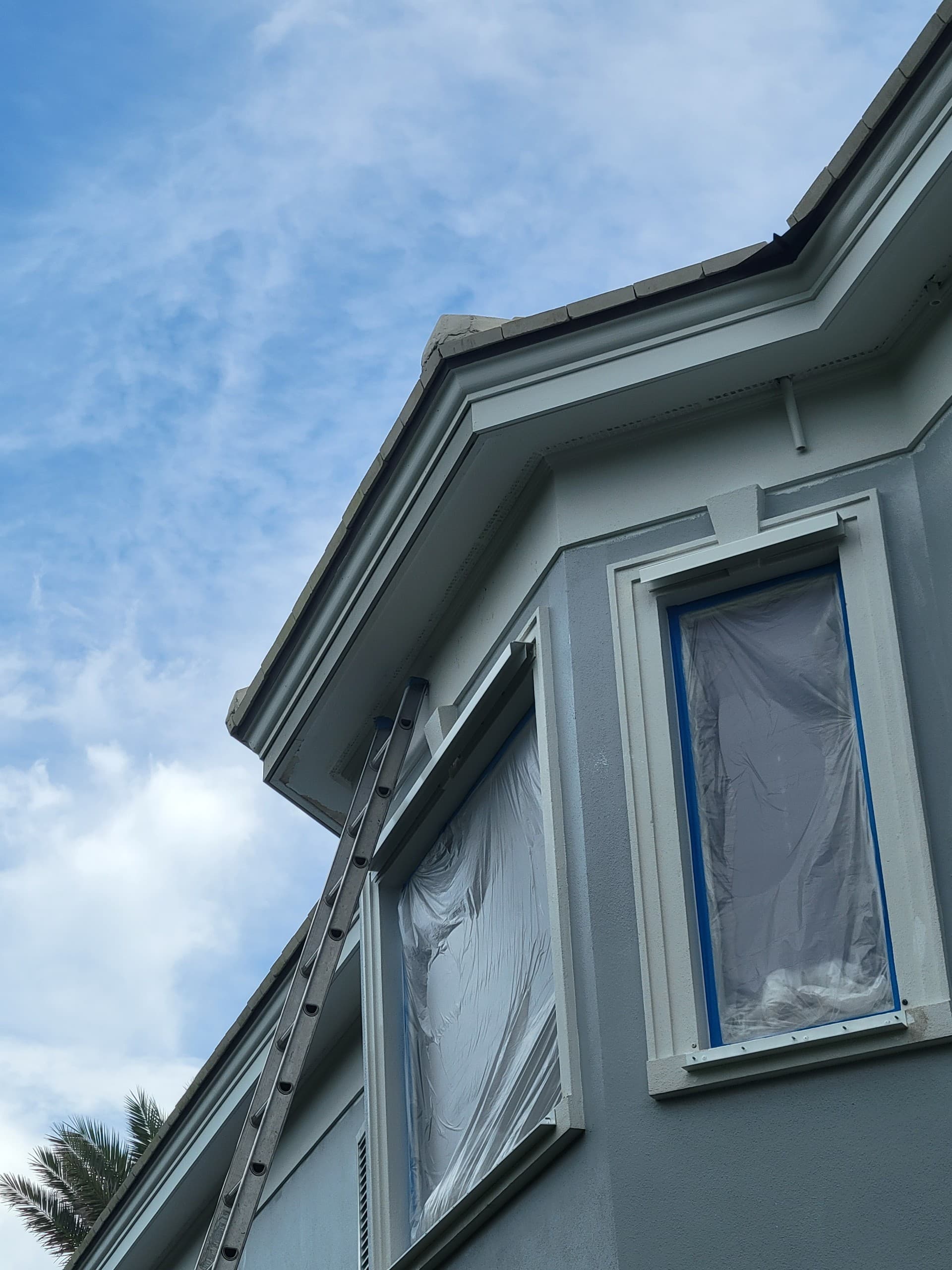 Window trim detail work