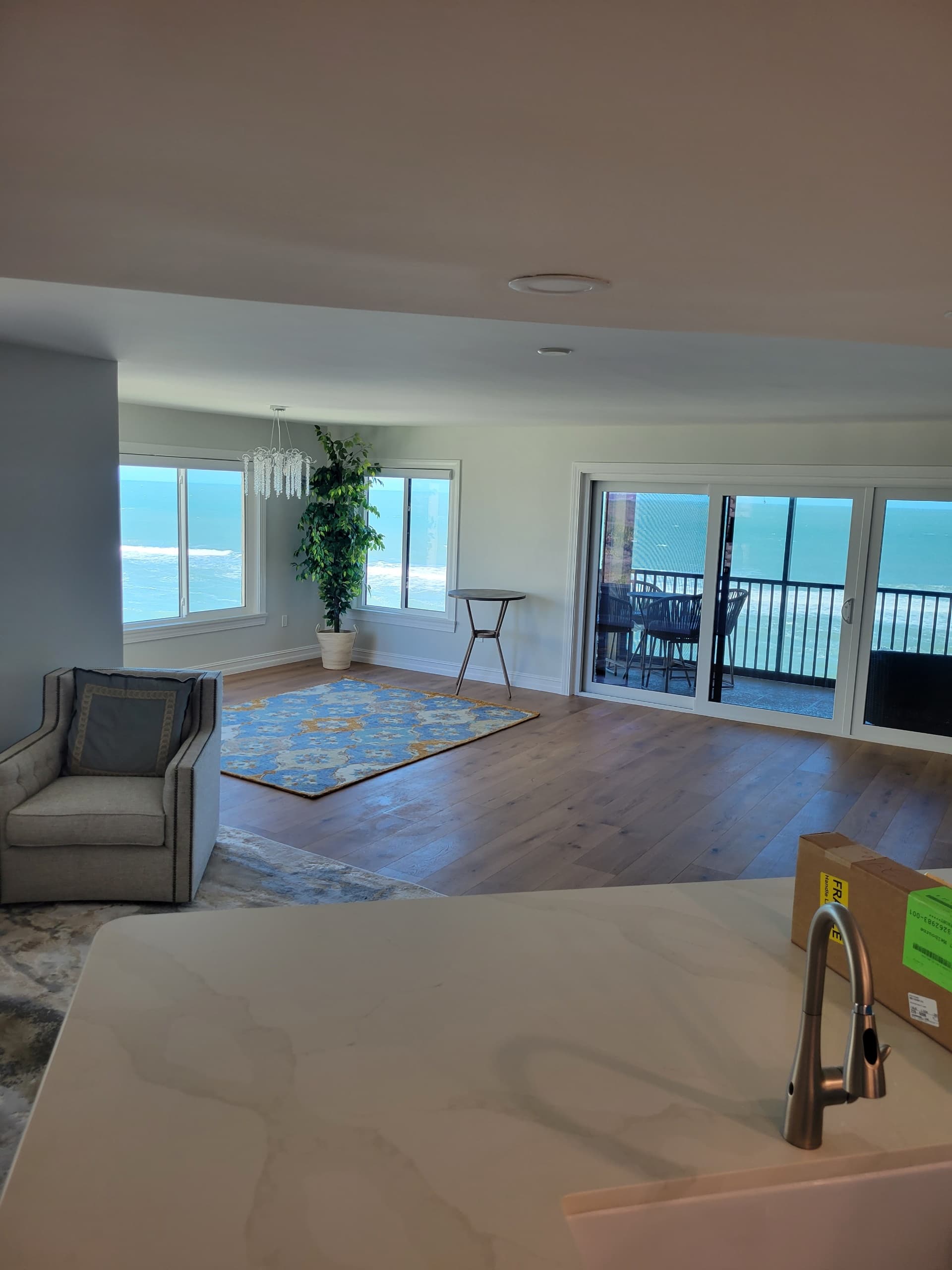 Oceanfront living room